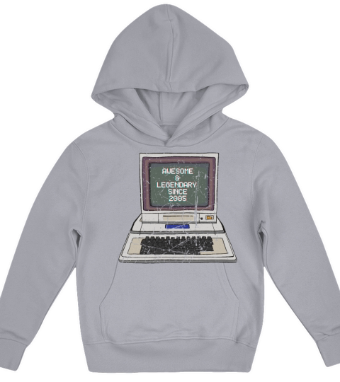 18th Birthday Vintage 2005 Kids Hoodie