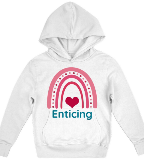 Enticing Viva Magenta Boho Rainbow Kids Hoodie