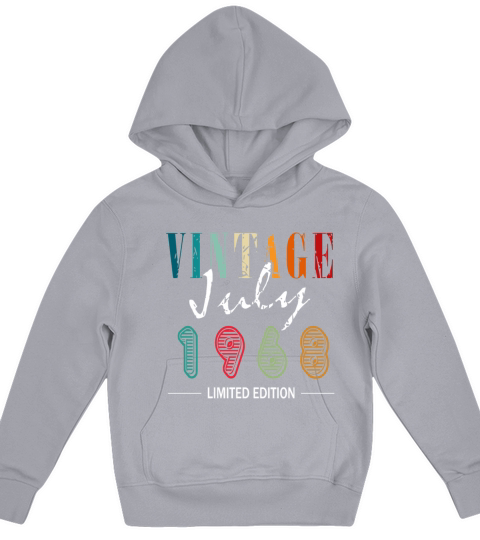 Vintage born July 1968 Birthday July 1968 Kids Hoodie