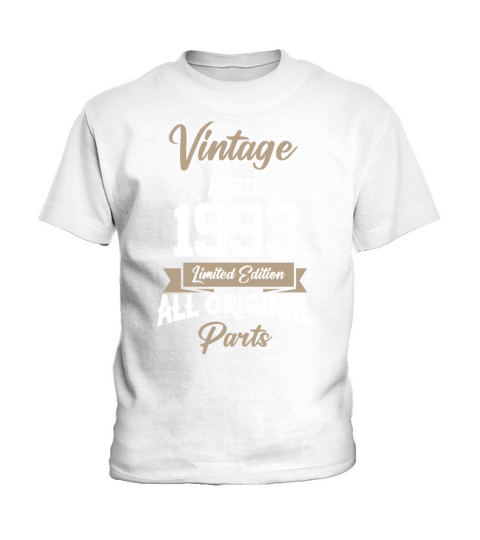 April 1993 Vintage Birthday Present Kids T-Shirt