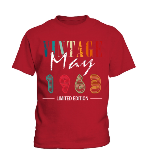 May 1963 vintage birthday gift Kids T-Shirt