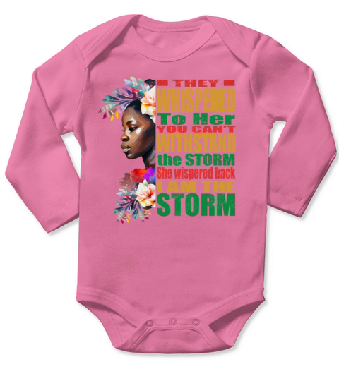 Womens Black History Month Long Sleeve Baby One-Piece