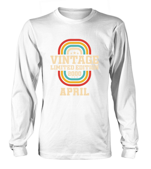 23rd birthday April vintage 2000 vintage Long sleeved Unisex