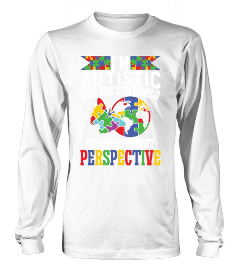 Autism autistic world from different perspective Long sleeved Unisex
