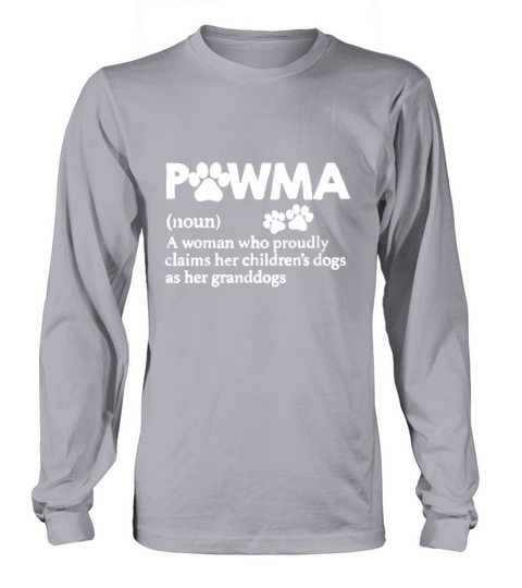 Vintage Pawma Definition Dog Grandma Aunt Mom Dog Long sleeved Unisex