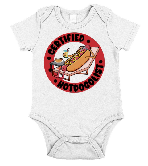 Cool Hot Dog Design For Men Women Boys Sausage Hot Short Sleeve Baby One-Piece
