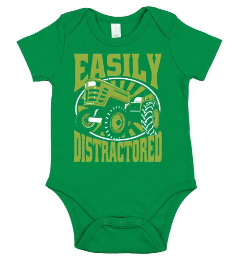 Easily Distractored Agribusiness Agriculture Short Sleeve Baby One-Piece
