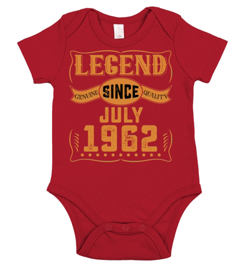 Legend Since July 1962 Short Sleeve Baby One-Piece
