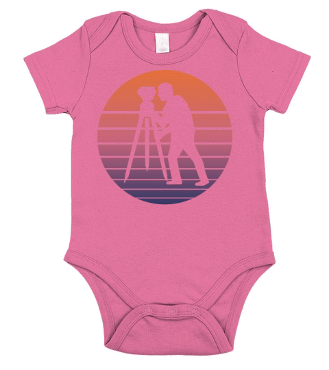 Surveying Technician Surveyor Retro Gift Short Sleeve Baby One-Piece
