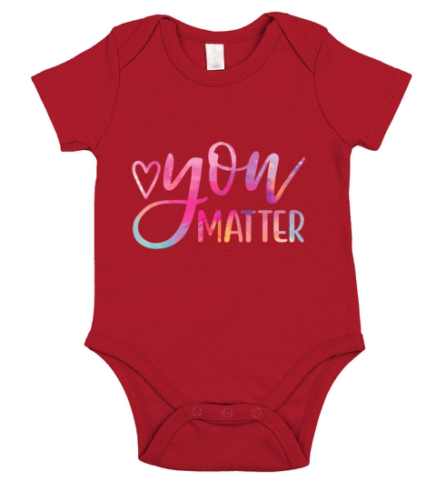 You Matter - Mental Health Awareness Inspirational Short Sleeve Baby One-Piece