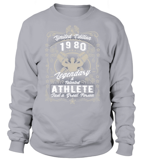 Vintage 1980 Fitness Birthday Gift Sport Hobby Sweatshirt Unisex