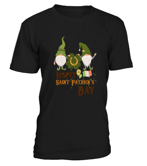 Happy Saint Patricks day green gnomes and clover T-Shirt Unisex