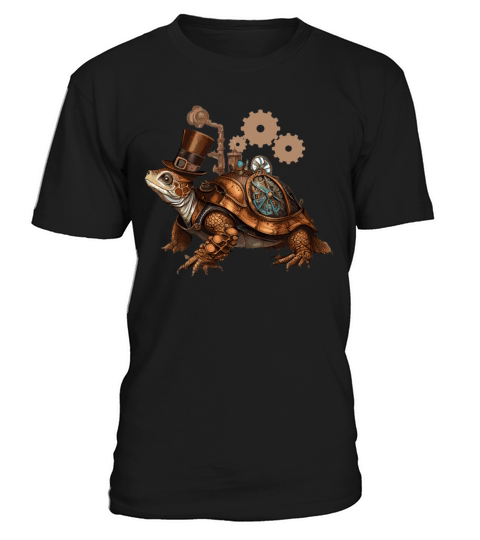 Steampunk Turtle Vintage Mechanical Gears Reptile T-Shirt Unisex