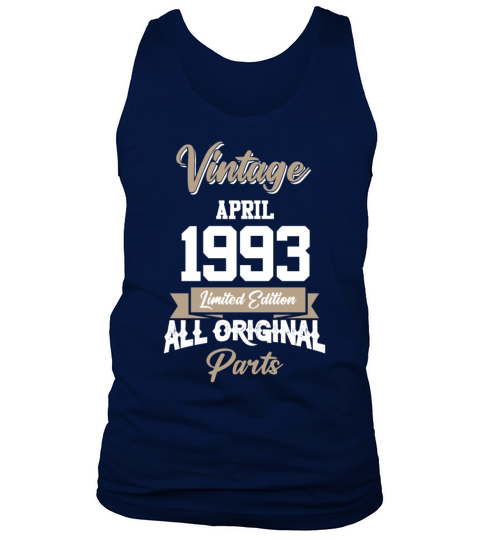 April 1993 Vintage Birthday Present Tank Top Unisex