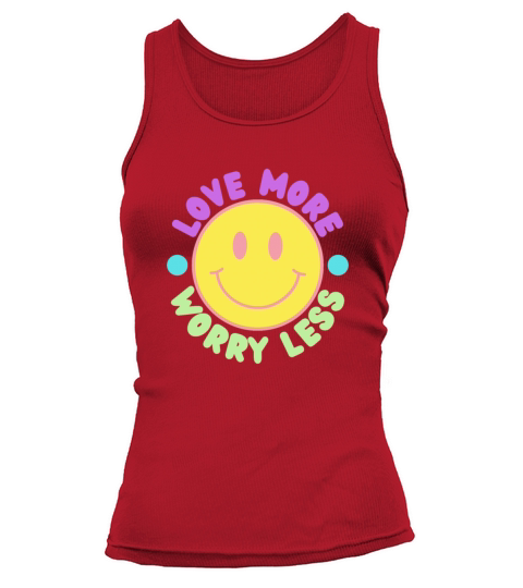 Love More Worry Less - Yellow Tank top Woman