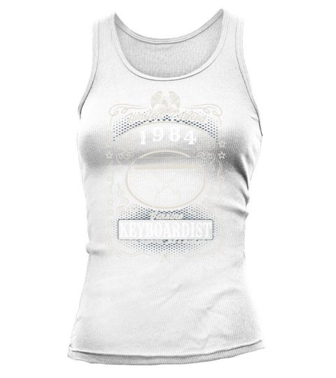 Vintage 1984 Keyboardist Birthday Gift Keyboard Tank top Woman