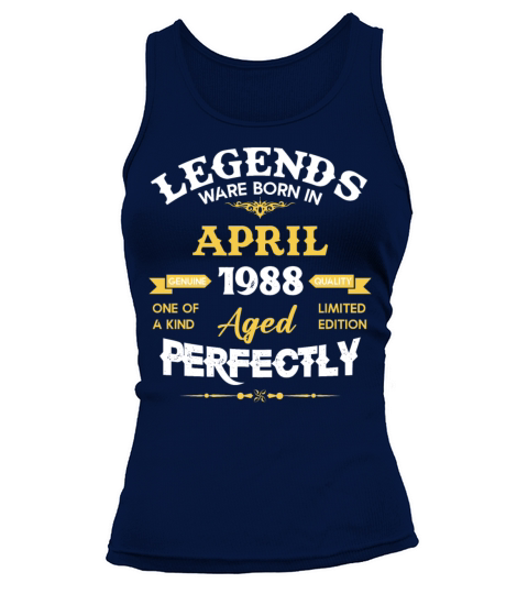 Vintage Aged To Perfection April 1988 Tank top Woman