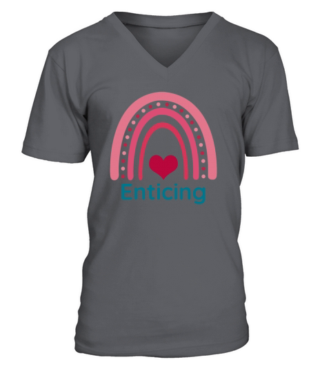 Enticing Viva Magenta Boho Rainbow V-Neck T-shirt