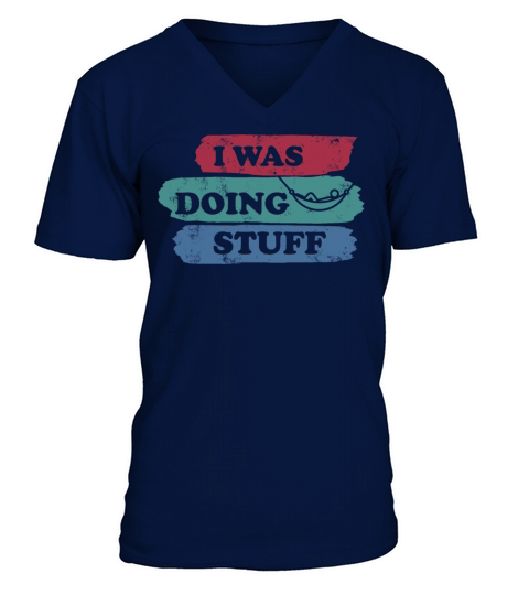I was doing stuff vintage V-Neck T-shirt