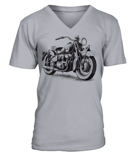 Vintage motorbike V-Neck T-shirt