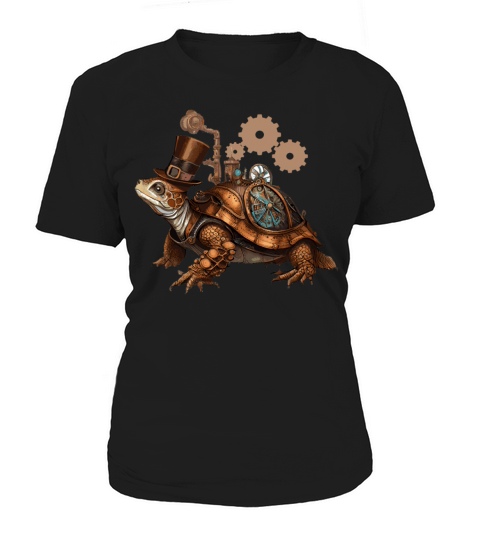 Steampunk Turtle Vintage Mechanical Gears Reptile Women's T-Shirt