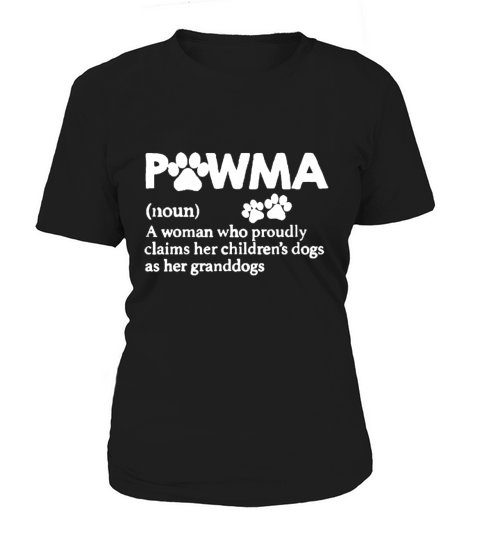 Vintage Pawma Definition Dog Grandma Aunt Mom Dog Women's T-Shirt