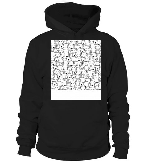 Cute Dog Seamless Patterns vintage Hoodie Unisex