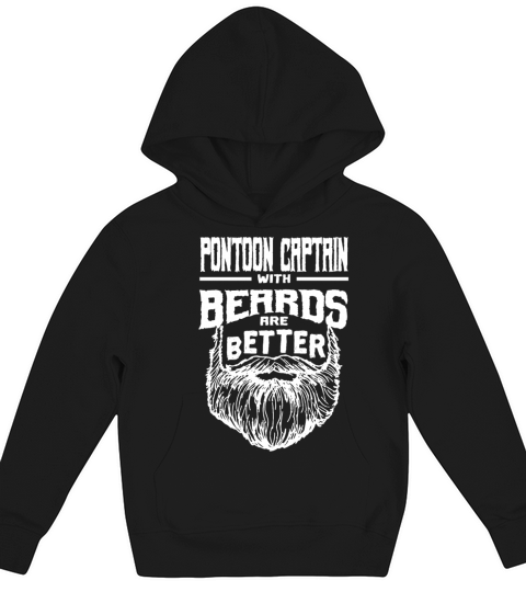Pontoon Captain with Beards are Better Pontoon Boa Kids Hoodie