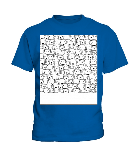 Cute Dog Seamless Patterns vintage Kids T-Shirt