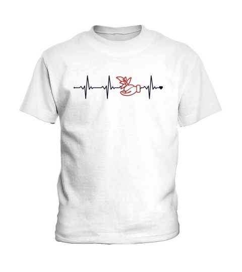 Gardening Heartbeat Horticulture Ideas Gardener Kids T-Shirt