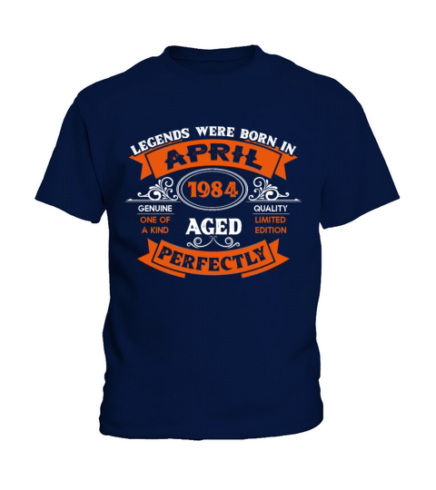 Legends Were Born In April 1984 Birthday Kids T-Shirt