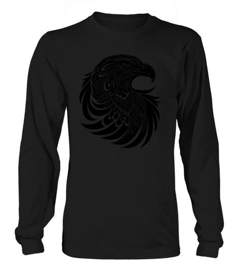 Adler Tribal Logo In Tattoo Style Long sleeved Unisex