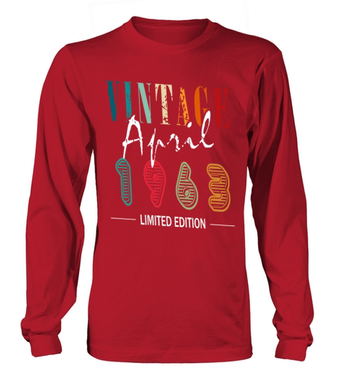 Anniversary 60 years - vintage - April 1963 Long sleeved Unisex