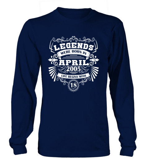 Vintage 18th Birthday April 2005 Long sleeved Unisex