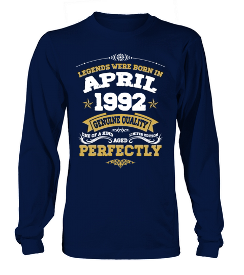 Vintage Aged To Perfection April 1992 Long sleeved Unisex