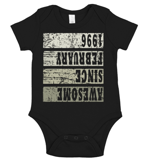 1996 February vintage Short Sleeve Baby One-Piece