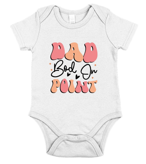 Dad Bod on Point Short Sleeve Baby One-Piece