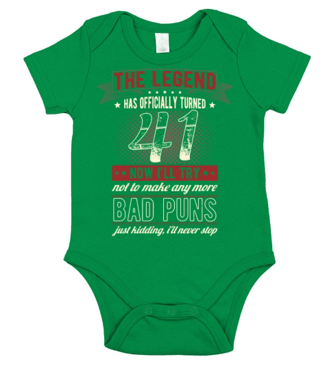 The Legend Officially 41 Years Old 41th Birthday Short Sleeve Baby One-Piece
