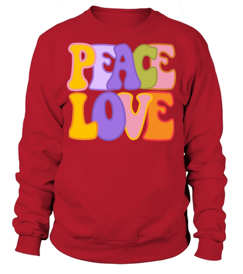 Groovy outfits 60S 70S Retro Vintage Groovy love Sweatshirt Unisex