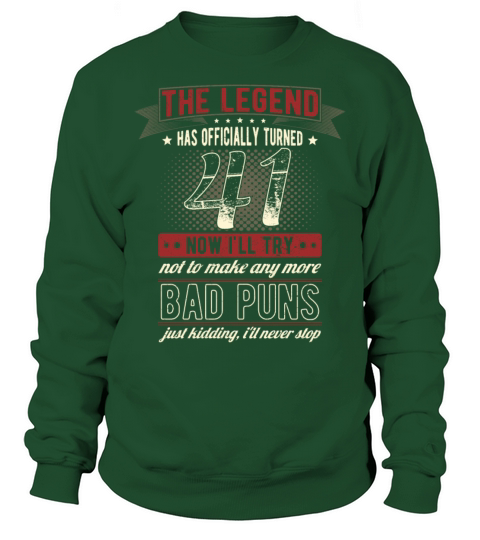 The Legend Officially 41 Years Old 41th Birthday Sweatshirt Unisex