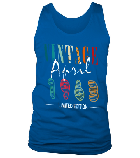 Anniversary 60 years - vintage - April 1963 Tank Top Unisex