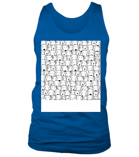 Cute Dog Seamless Patterns vintage Tank Top Unisex