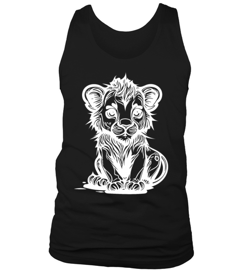 Cute Vintage Lion Baby Tank Top Unisex