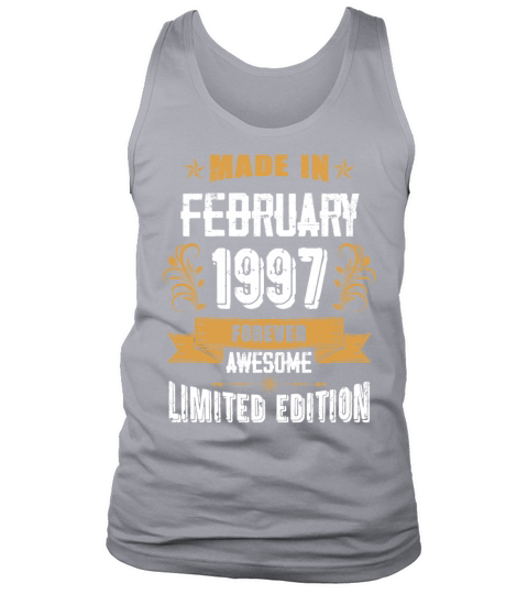 February 1997 Vintage Birthday Present Tank Top Unisex