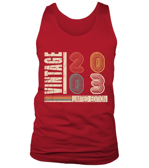 Vintage 2003 Vintage Retro Birthday Gift Tank Top Unisex