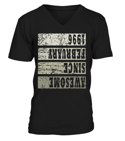 1996 February vintage V-Neck T-shirt