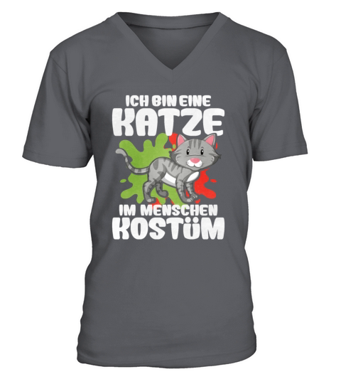 Cat German Quote V-Neck T-shirt