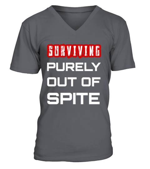 Surviving Purely Out Of Spite V-Neck T-shirt