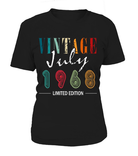 Vintage born July 1968 Birthday July 1968 Women's T-Shirt