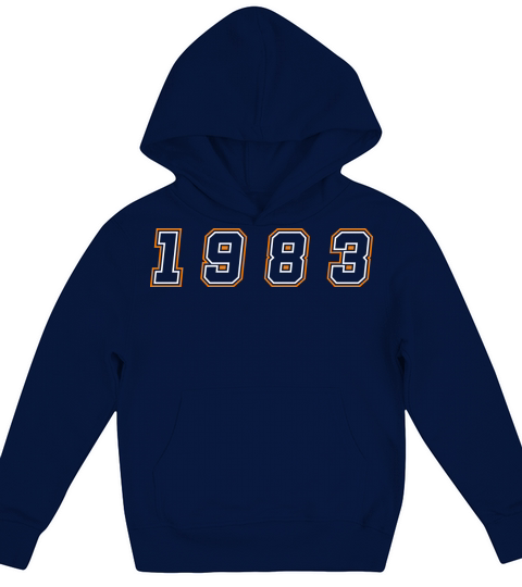 1983 Year Number Kids Hoodie